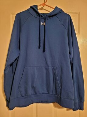 Under Armour Men's Deep Blue Hooded Pullover Sweatshirt
